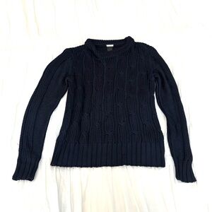 Magashoni Navy Cable Knit Sweater